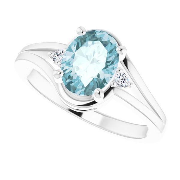 Accented Split Shank Ring - Image 5