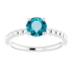 Beaded Solitaire Ring - Image 3