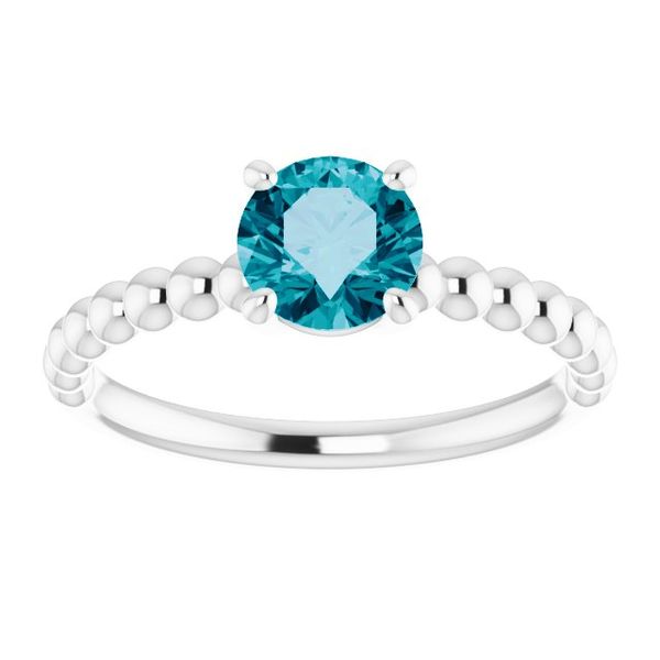 Beaded Solitaire Ring - Image 3