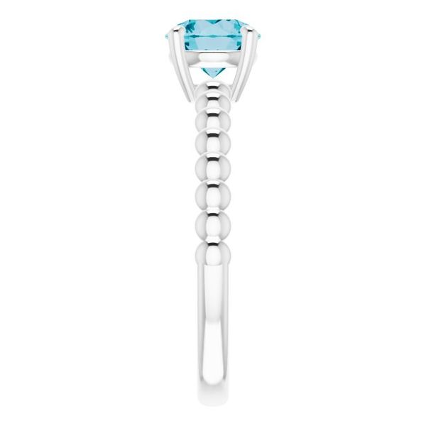 Beaded Solitaire Ring - Image 4