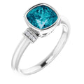 Bezel-Set Accented Ring