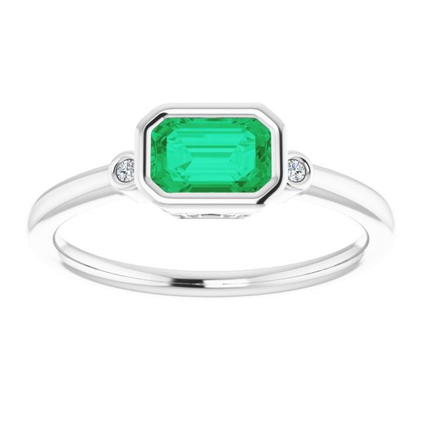 Bezel-Set Accented Ring - Image 3