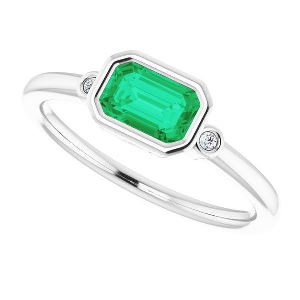 Bezel-Set Accented Ring - Image 5