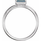 Baguette Stackable Ring - Image 2