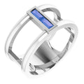 Baguette Negative Space Ring