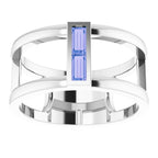 Baguette Negative Space Ring - Image 3