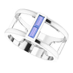 Baguette Negative Space Ring - Image 5