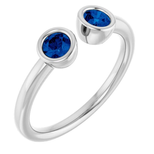 Bezel-Set Two-Stone Ring
