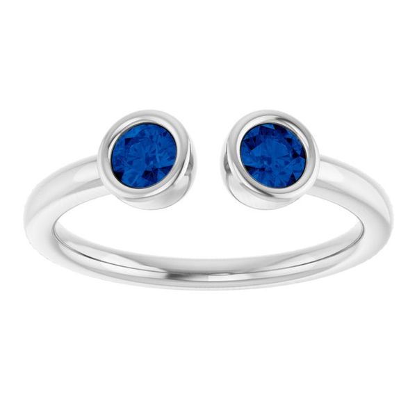 Bezel-Set Two-Stone Ring - Image 3