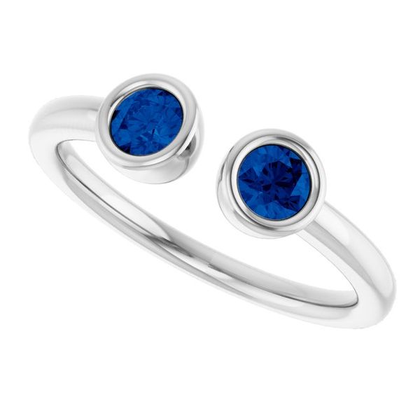 Bezel-Set Two-Stone Ring - Image 5