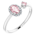 Accented Halo-Style Ring