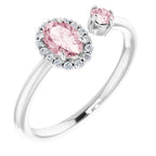 Accented Halo-Style Ring