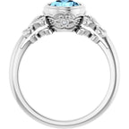 Bezel-Set Accented Sculptural Ring - Image 2