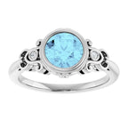 Bezel-Set Accented Sculptural Ring - Image 3