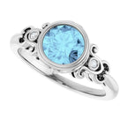 Bezel-Set Accented Sculptural Ring - Image 5