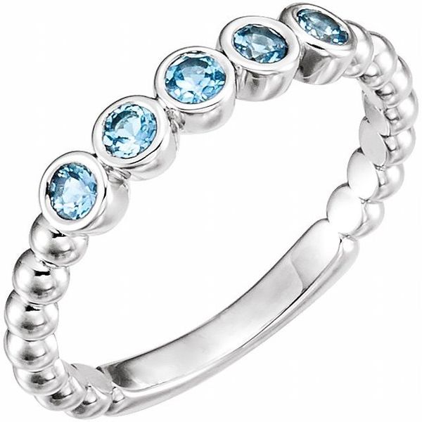 Beaded Bezel-Set Ring