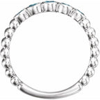 Beaded Bezel-Set Ring - Image 2