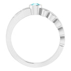 Criss-Cross Bezel-Set Ring - Image 2