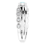 Criss-Cross Bezel-Set Ring - Image 4