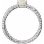 Criss-Cross Cabochon Ring - Image 2