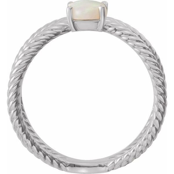 Criss-Cross Cabochon Ring - Image 2