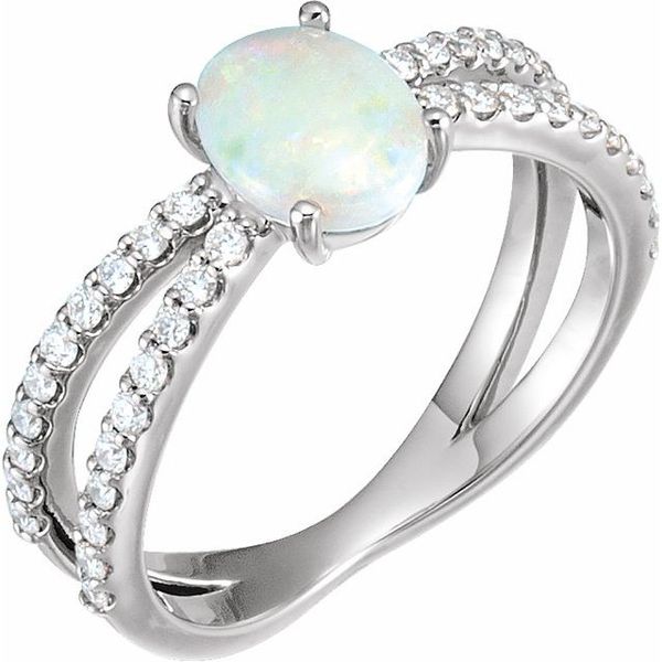 Accented Cabochon Ring