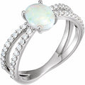 Accented Cabochon Ring