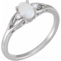Accented Cabochon Ring