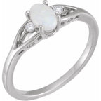 Accented Cabochon Ring