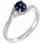 Accented Cabochon Ring