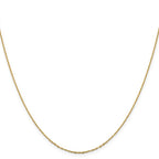 Leslie's 14K 1mm D/C Open Long Link Cable Chain - Image 2