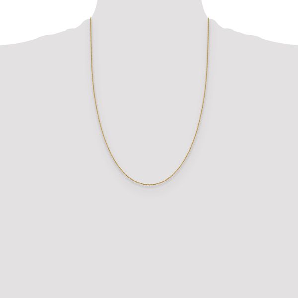 Leslie's 14K 1mm D/C Open Long Link Cable Chain - Image 4