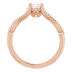 Accented Ribbon Ring - Image 2