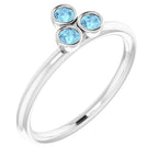 Stackable Bezel-Set Ring