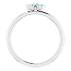 Stackable Bezel-Set Ring - Image 2