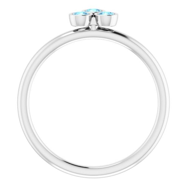 Stackable Bezel-Set Ring - Image 2