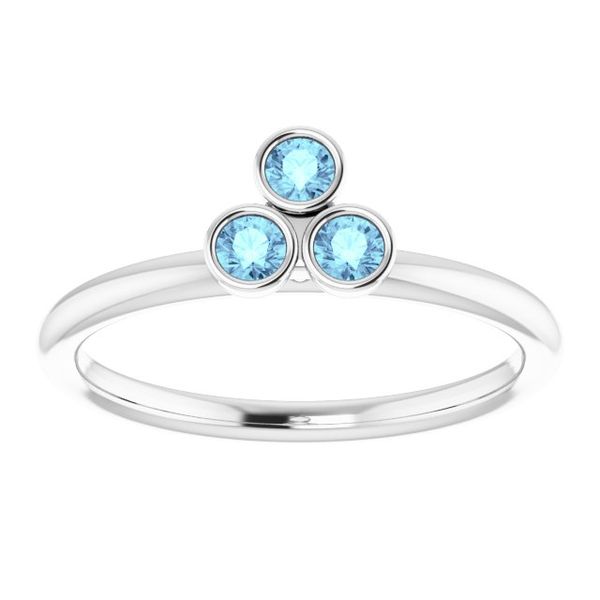 Stackable Bezel-Set Ring - Image 3