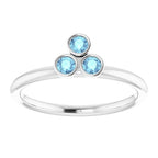 Stackable Bezel-Set Ring - Image 3
