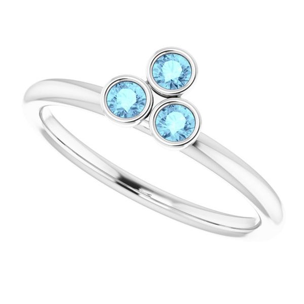 Stackable Bezel-Set Ring - Image 5