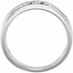 Three-Stone Bezel-Set Ring - Image 2