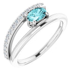 Accented Bypass Ring