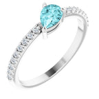 Stackable Accented Ring