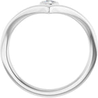 Bezel-Set Solitaire V Ring - Image 2
