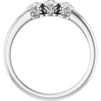 Three-Stone Bezel-Set Ring - Image 2