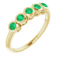 Five-Stone Bezel-Set Ring