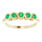 Five-Stone Bezel-Set Ring - Image 3