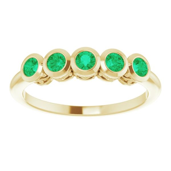 Five-Stone Bezel-Set Ring - Image 3