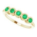 Five-Stone Bezel-Set Ring - Image 5