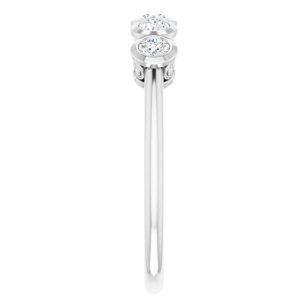 Five-Stone Bezel-Set Ring - Image 4