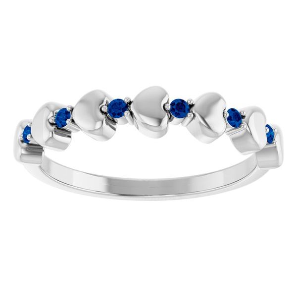 Accented Stackable Heart Ring - Image 3